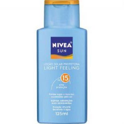 Locao Protetora Nivea Sun 125Ml Fps 15 Light Feeling Locao Protetora Fps 15 Light Feeling (7890704856996)
