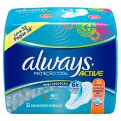 Absorvente Always p total seca c\a 32un (7506195147429)