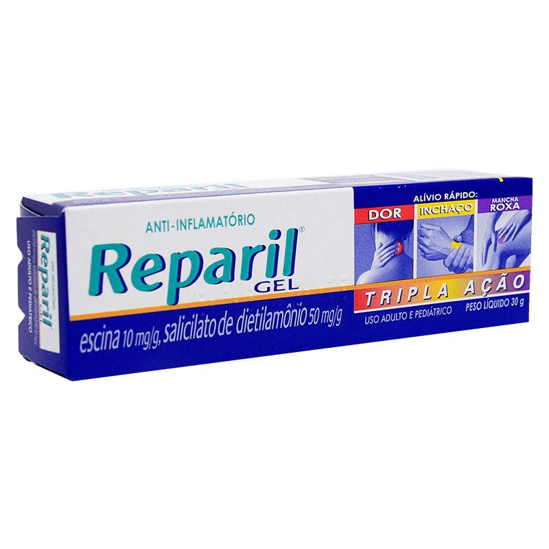 Reparil 25 Indicações, Para que serve e Bula Reparil 10/50mg gel bisnaga com 30g ...